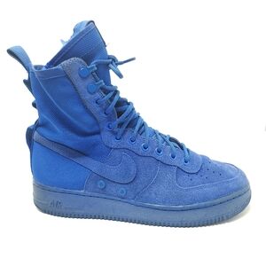 Nike SF Air Force 1 Shoes Mens 9.5 High Royal Blue Boots Sneakers 864024…